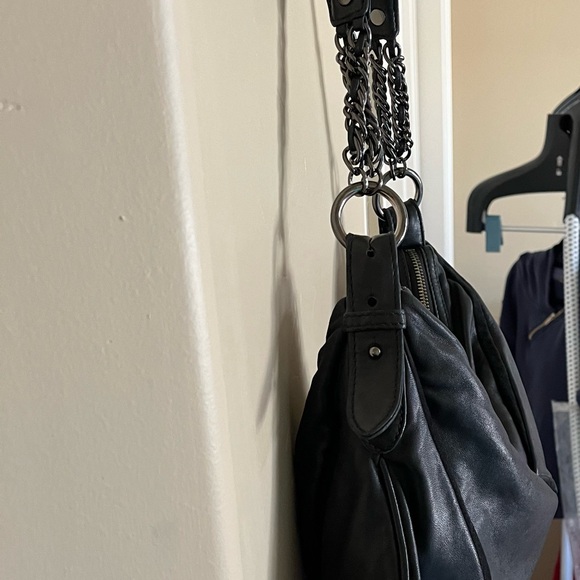 Cole Haan Maria Sharapova Collab buttery soft Lamb Leather small black h… - Picture 5 of 15